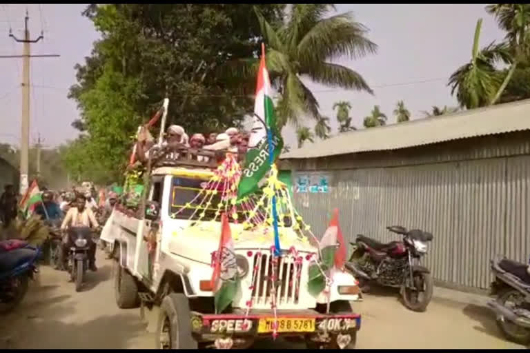 দক্ষিণ শালমাৰাত বাইক ৰেলীৰে নিৰ্বাচনী প্ৰচাৰ ৱাজেদ আলী চৌধুৰীৰ