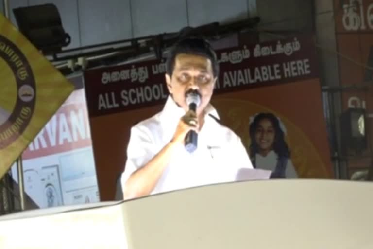 m..k. stalin election campaign in tambaram