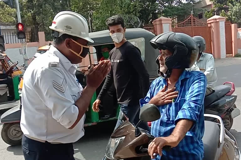 Negligence in wearing masks in ranchi