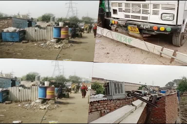 आफत बन गुजरा ओवरलोड ट्रक  जयपुर में ओवरलोड ट्रक  जयपुर न्यूज  Accident from overload truck  Jaipur News  Overload Truck in Jaipur  Aftershift overload truck  Truck accident