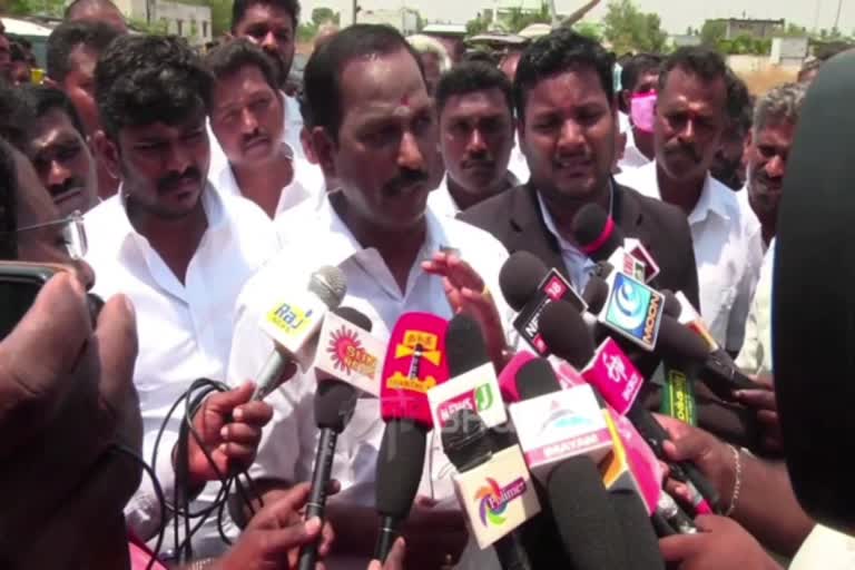 ADMK EX MLA file nomination in Radhapuram