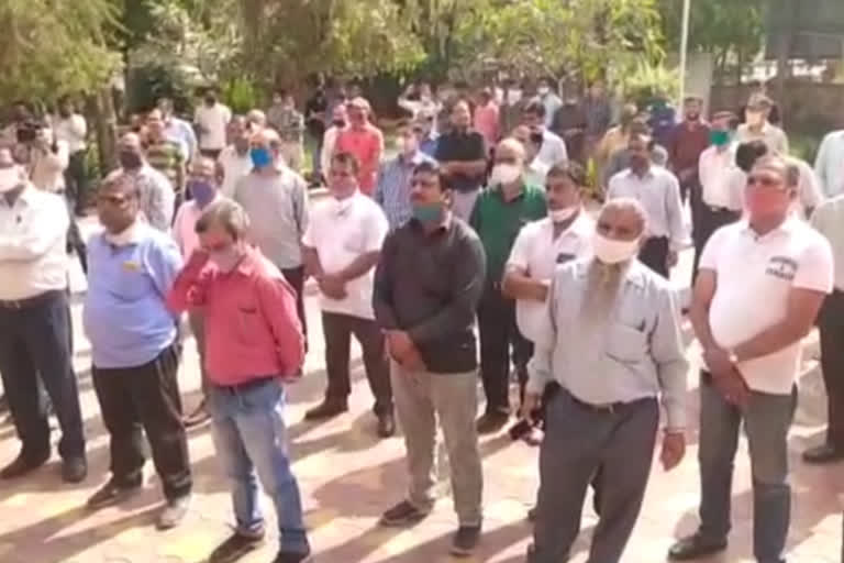 LIC employees protest, Protest in jodhpur