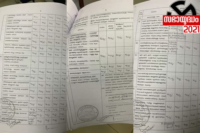 kummanam rajasekharans affidavit  bjp nemom candidate kummanam  kummanam rajasekharans viral affidavit  കുമ്മനം രാജശേഖരന്‍റെ സത്യവാങ്മൂലം  കുമ്മനത്തിന്‍റെ സത്യവാങ്മൂലം വൈറൽ  ബിജെപി നേമം സ്ഥാനാർഥി