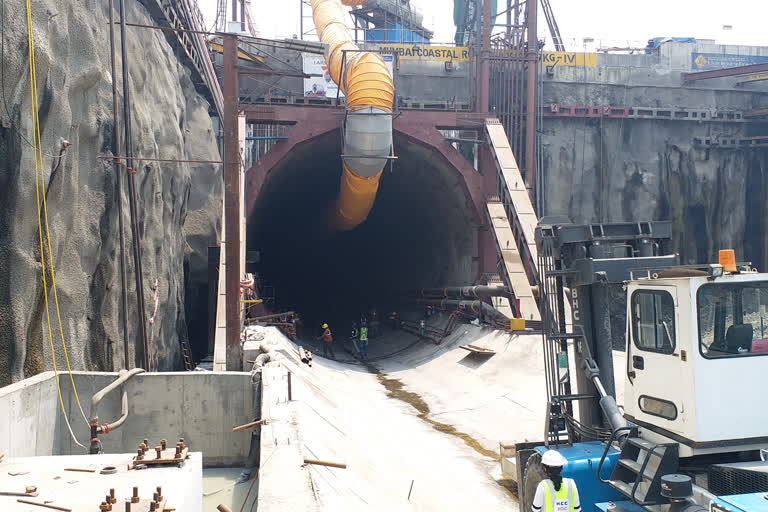 Mumbai Coastal Road work