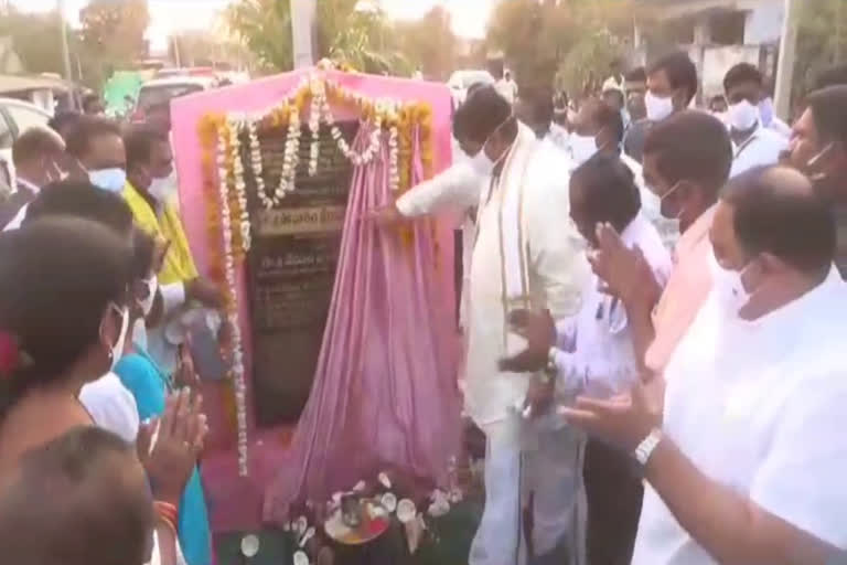 speaker pocharam initiated several development works at thimmapur