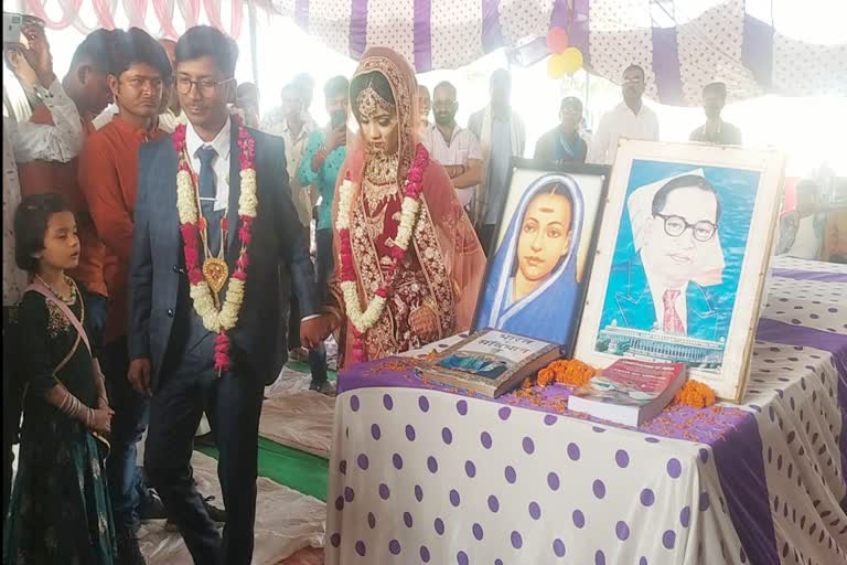 Bride and groom got married