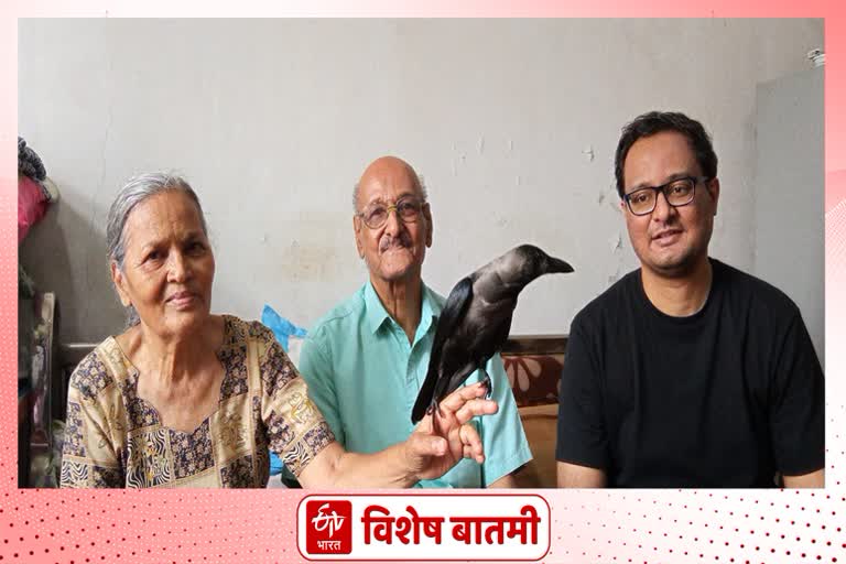 Grace family with crow