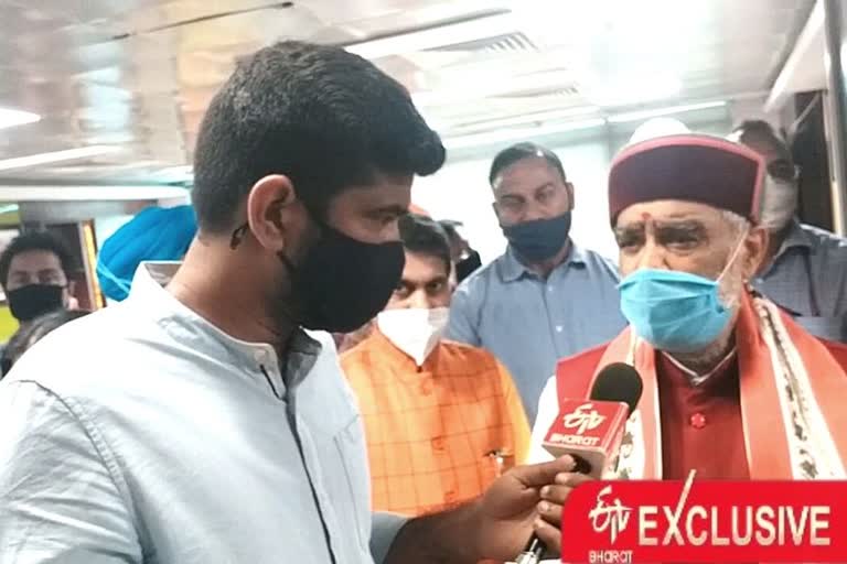 Minister of State for Health Ashwini chaube exclusive interview with ETV Bharat about corona pandemic