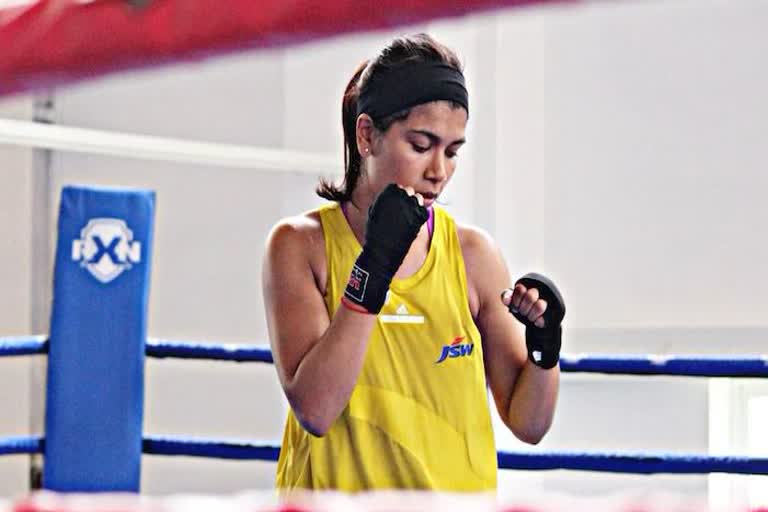 Indian boxer Nikhat Zareen