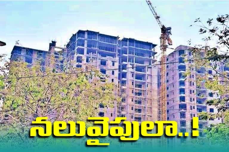 increasing Growth in real estate in telangana