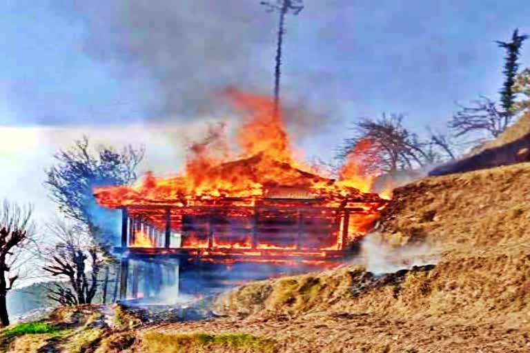 two storey house gutted fire