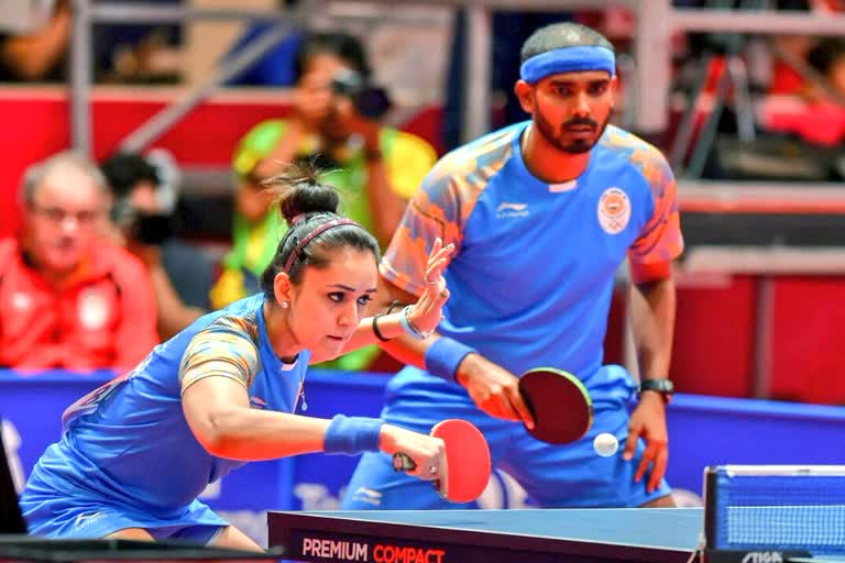 Manika Batra and Sharath Kamal