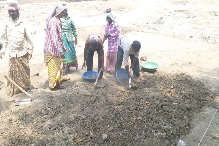 Archaeological excavation work in Hampi for five months