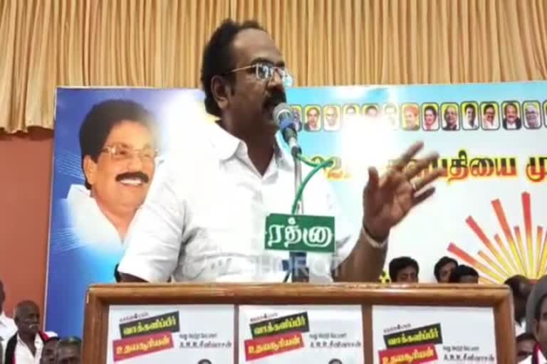 விருதுநகர் வேட்பாளர் வெற்றி தமிழ்நாட்டில் மட்டுமில்லை டெல்லி வரை பேசப்படும்  - தங்கம் தென்னரசு