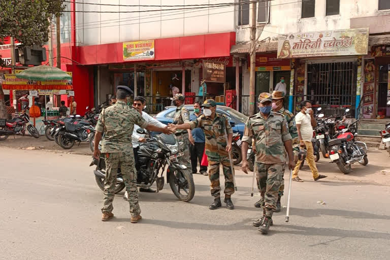 people were fined without wearing masks in giridih