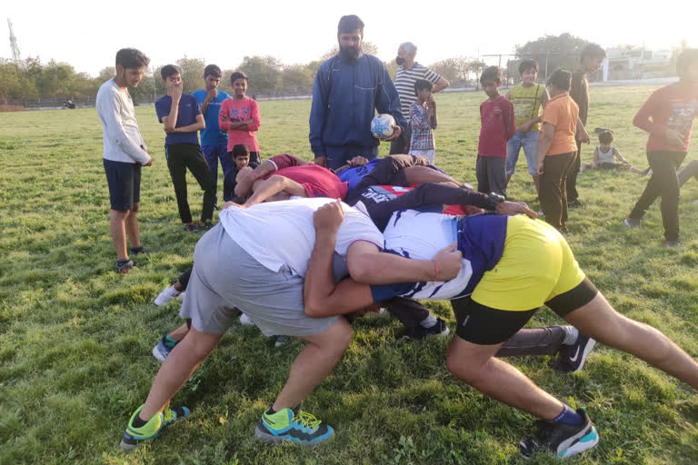 राजसमंद में रग्बी टीम का प्रशिक्षण शुरू, Rugby team training starts in Rajsamand