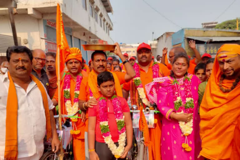 ayodya-cycle-yatra-reached-to-nirmal-district-from-kamareddy