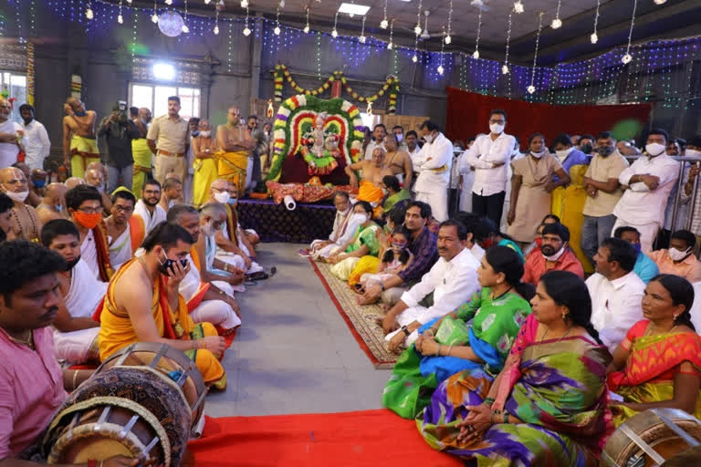 Annual Brahmotsavam at Yadadri Temple