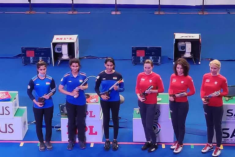 Shooting World Cup: India clinch silver medal in men's 10m air rifle team event