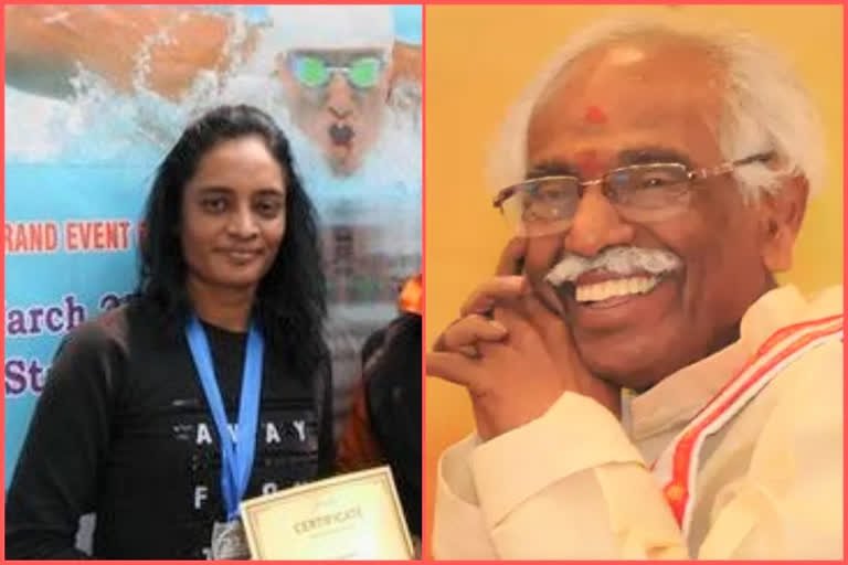 governor bandaru dattatreya congratulated to goli shyamala