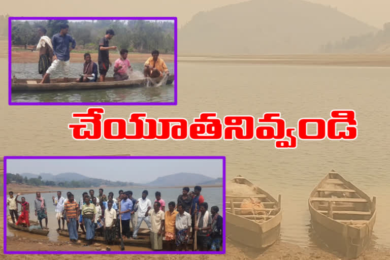 support tribal fishermans at visakha