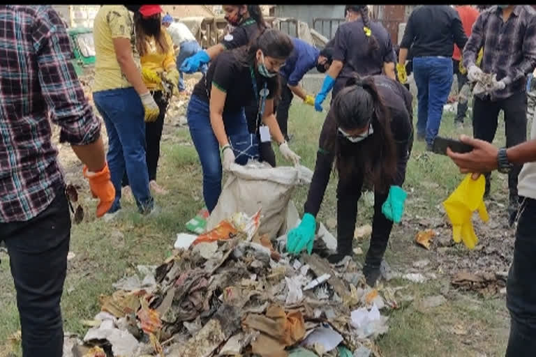 Workshit Foundation cleanliness drive In Indralok