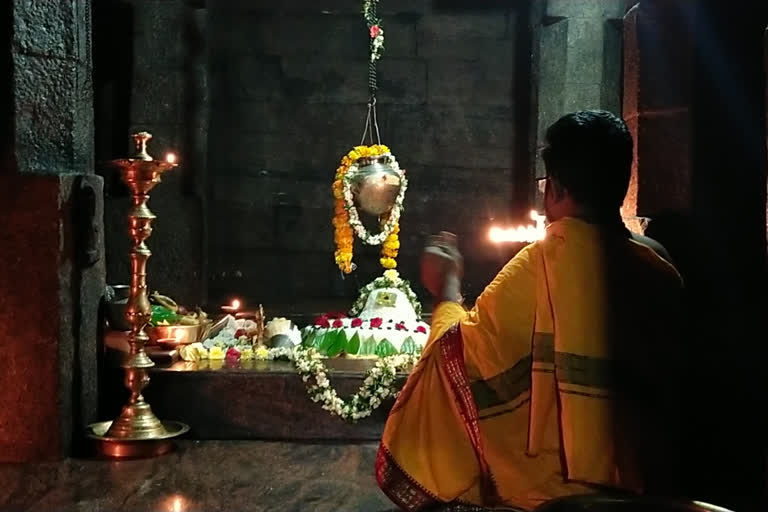 Priests held aarudrothsavam festival at the Alampur Bala Brahmameshwara Swamy Temple in Jogulamba Gadwal district.
