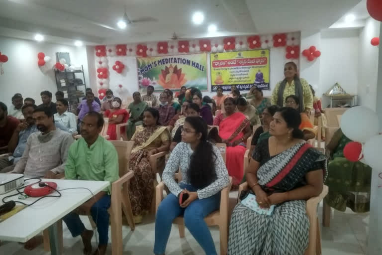 workshop on meditation by pyramid spiritual society in mancherial district