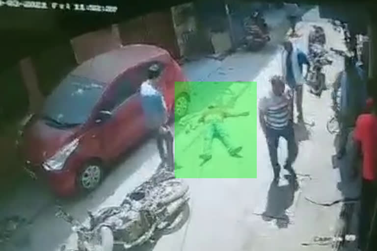 faridabad-local-bjp-leader-attack-on-a-man-and-video-capture-in-cctv