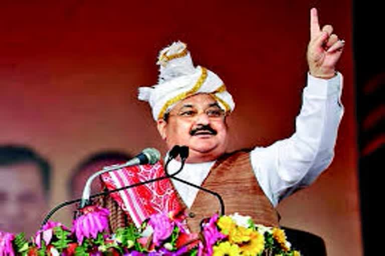 jp nadda to release bjp menifesto for assam on tuesday