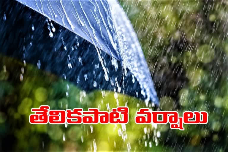 Chance of light rain in the state