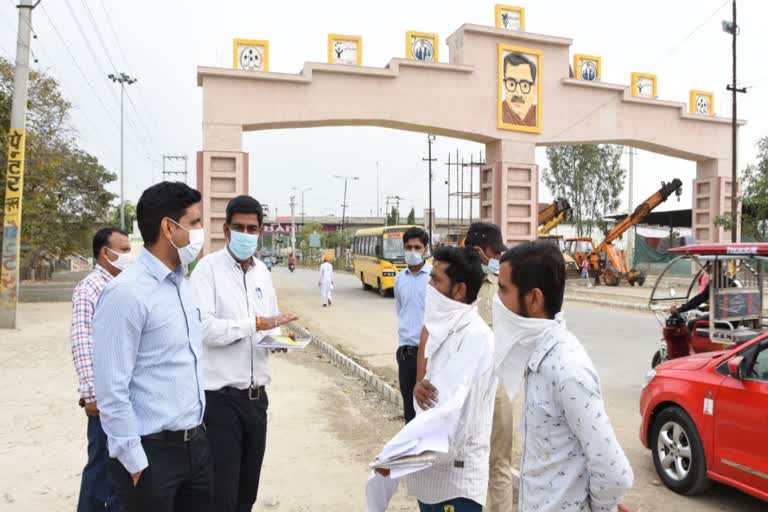 Beautification work in karnal