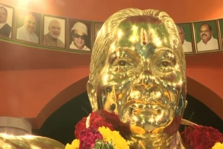 Memorial temple built for MGR, Jayalalithaa has pictures of PM Modi, Shah