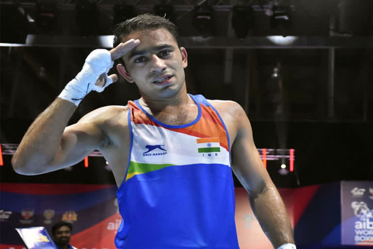 Olympics  Olympics  boxer  boxing  Amit Panghal  ഒളിമ്പിക്സ്  അമിത് പങ്കൽ  ബോക്സിങ്