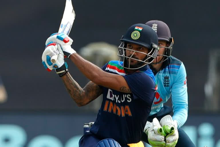 India vs England, 1st ODI  : India set England 318 run target,  Dhawan gets out on 98