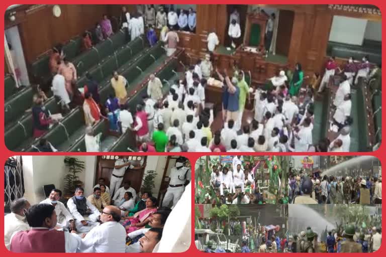 Opposition Create Ruckus In Bihar Assembly, Hold Speaker Hostage