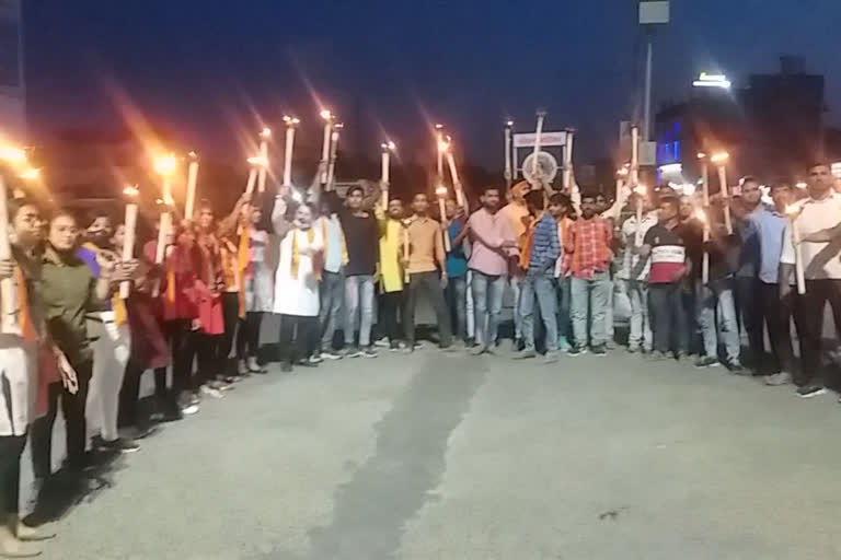 Torch procession Martyr's Day in Barmer,  Barmer Martyr's Day,  celebrated in Basedi Martyr's Day