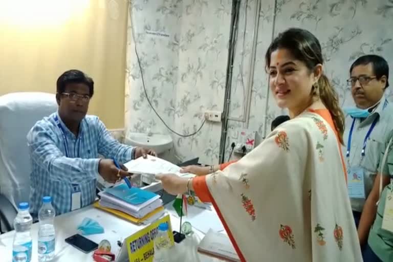 I am not an outsider Srabanti Chatterjee said after submitting nomination paper