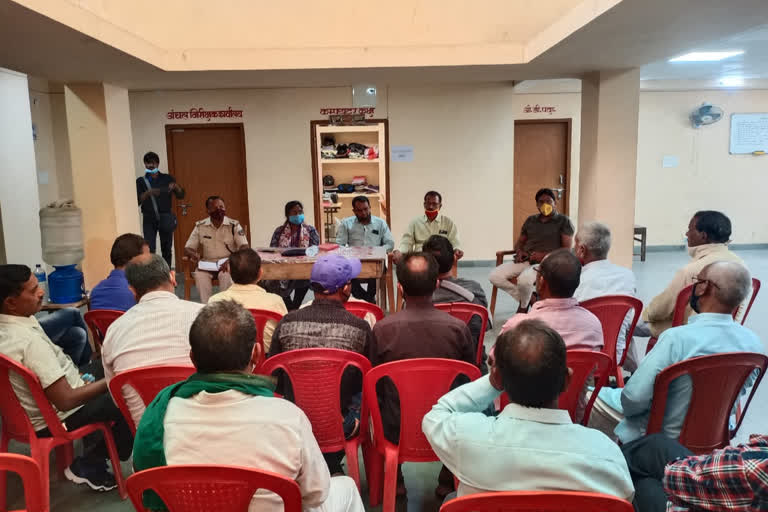 Peace committee meeting held at Tilaiya police station in Koderma