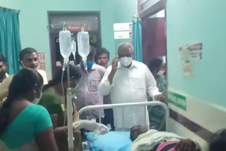 Thirty-two people have fallen ill with food poisoning in Poddutur village in Chintakani zone of Khammam district