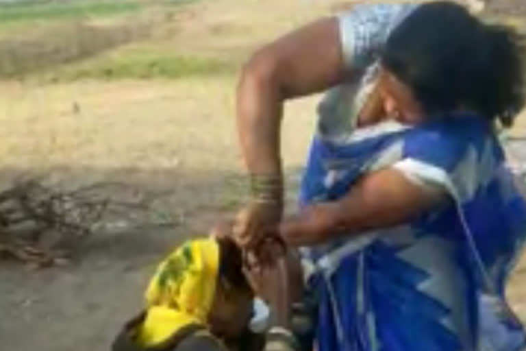 Police have arrested a woman who allegedly beat up a sugarcane worker couple