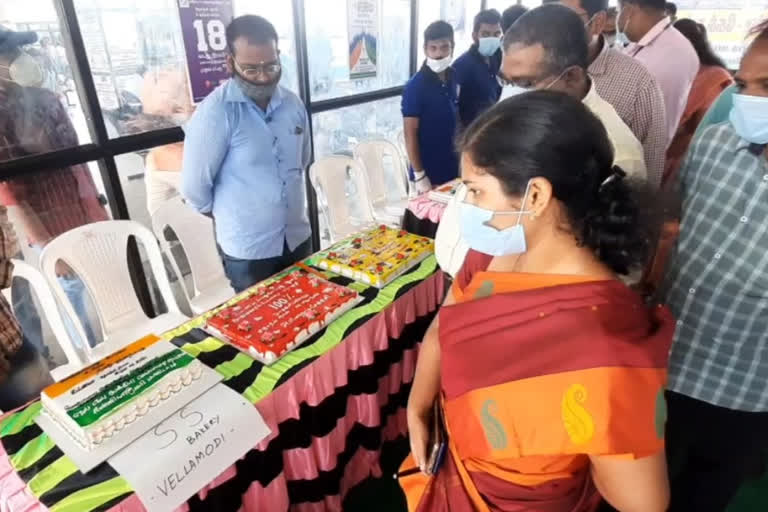 Election awareness cake exhibition in kanniyakumari