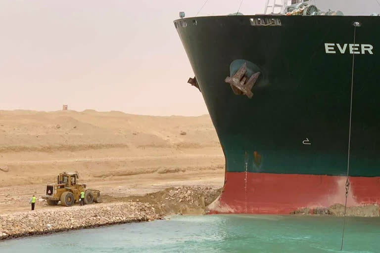 Stuck ship in Egypt’s Suez Canal imperils shipping worldwide