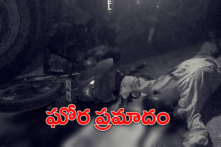 road accident at kajipet mandal in warangal urban district