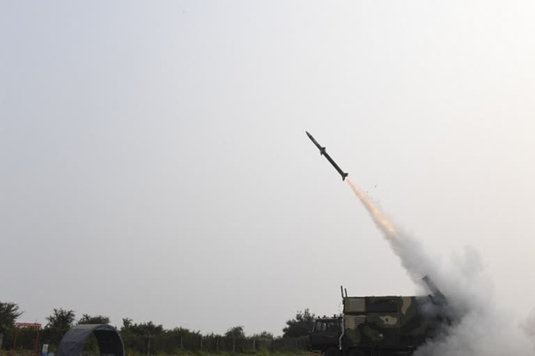 Akash-NG system missile fired from Pokhran field firing range