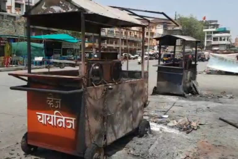 चायनीजच्या गाड्या पेटवल्या