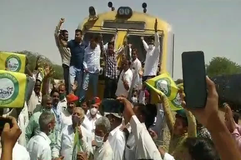 कृषि कानून वापस लेने की मांग,  जोधपुर की खबर, Farmers united on bharat band