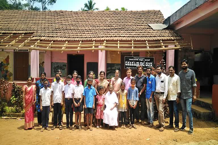 Perladka School Building renovation by old Student