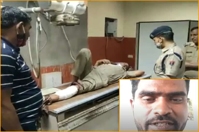 firing on dausa police,  asi injured in firing