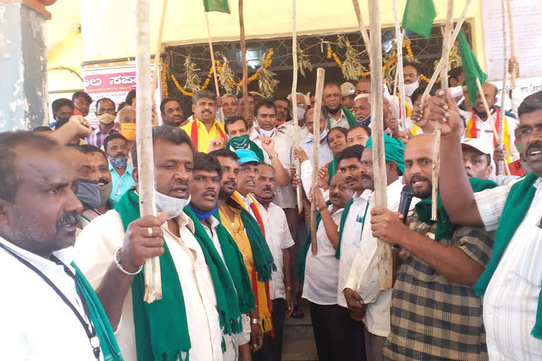 Farmers' protest  against  Central govt  Agricultural Act